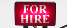 For Hire Sign